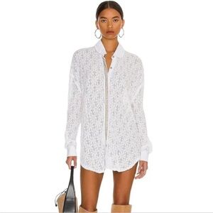 Free People Lace Tunic Blouse